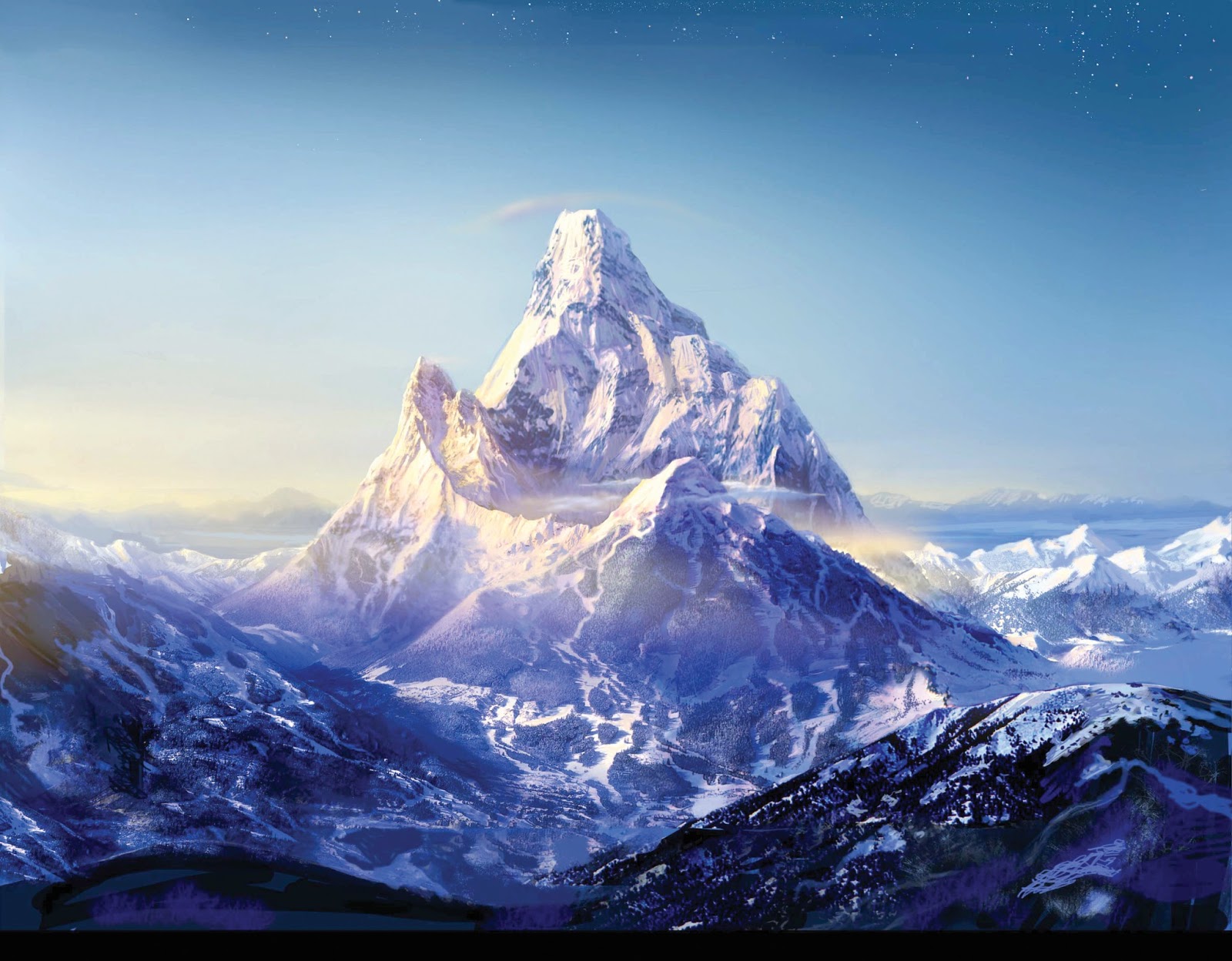 Snowy Mountains Theme Popular Windows Themes