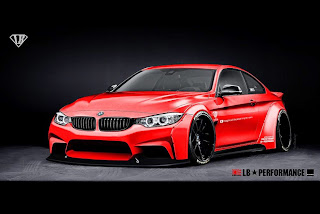 BMW 4er Coupe mit Liberty Walk Widebody-Kit