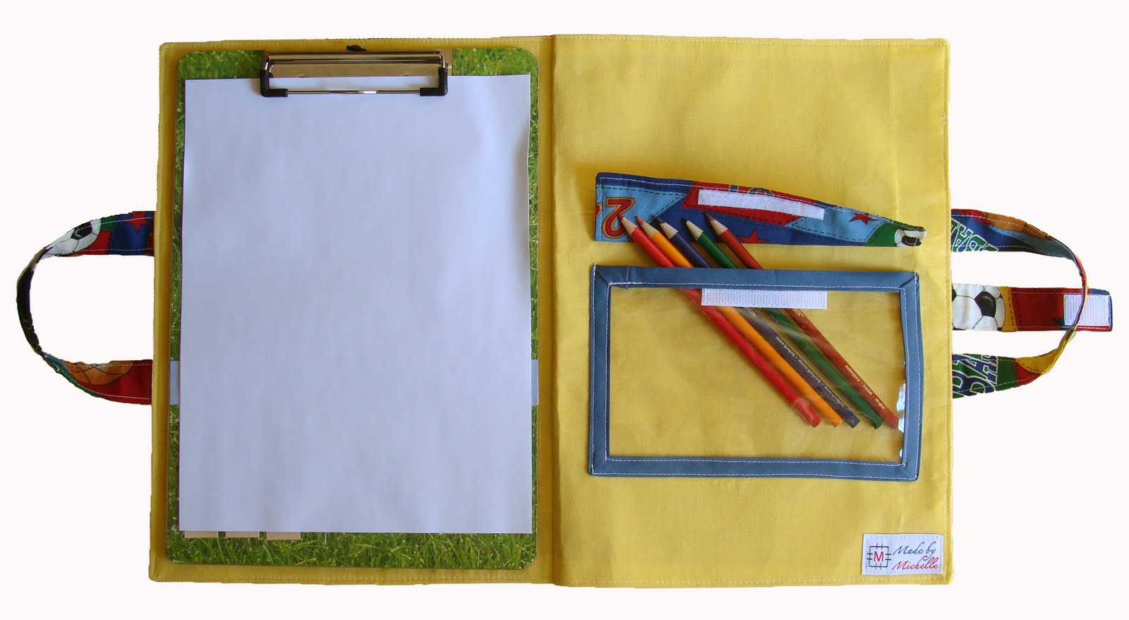 "Made By Michelle" Store My Projects {Clipboard Art Bag}