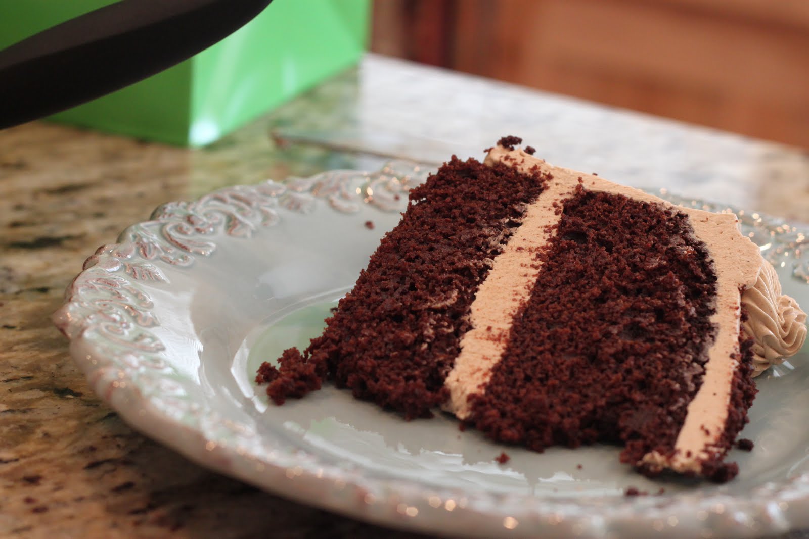 Thank God It's Pieday Devil's Food Cake with Coffee Buttercream