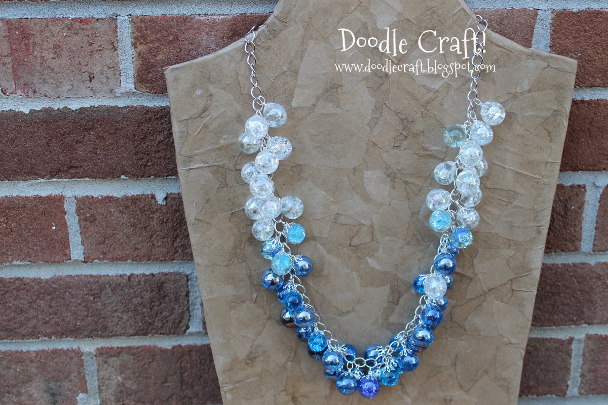 Doodlecraft Ombre Marble Necklace!
