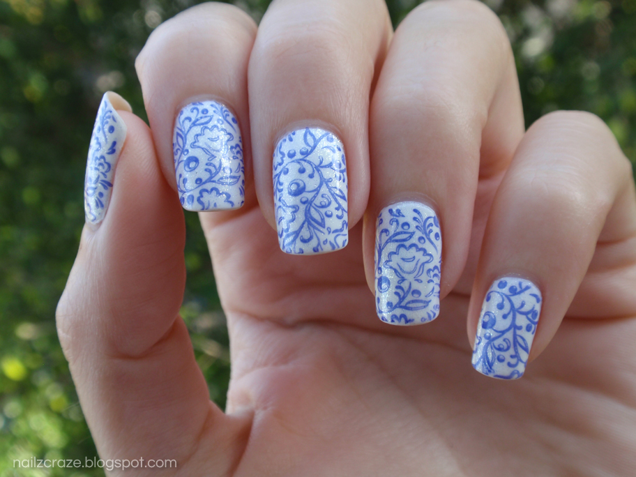 Blue China Nails Nailz Craze