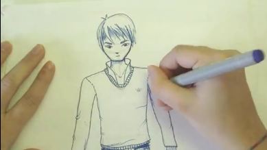 Debby Arts Come Disegnare Un Ragazzo Manga Viso E Corpo How To Draw A Manga Boy Face Body