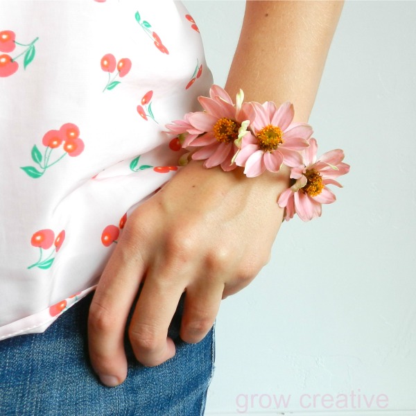 Grow Creative Blog Fresh Flower Wrist Corsage