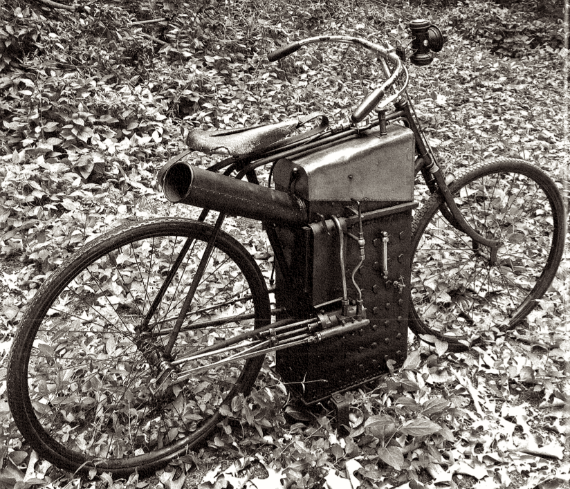 1895 Roper Steam Velocipede Power bike, Classic motorcycles, Antique
