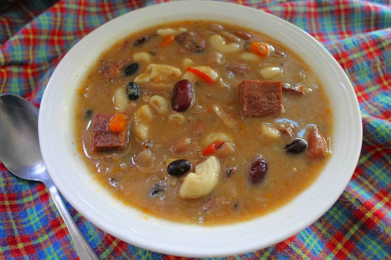 Food Lust People Love Spicy Ham and 10Bean Soup SundaySupper