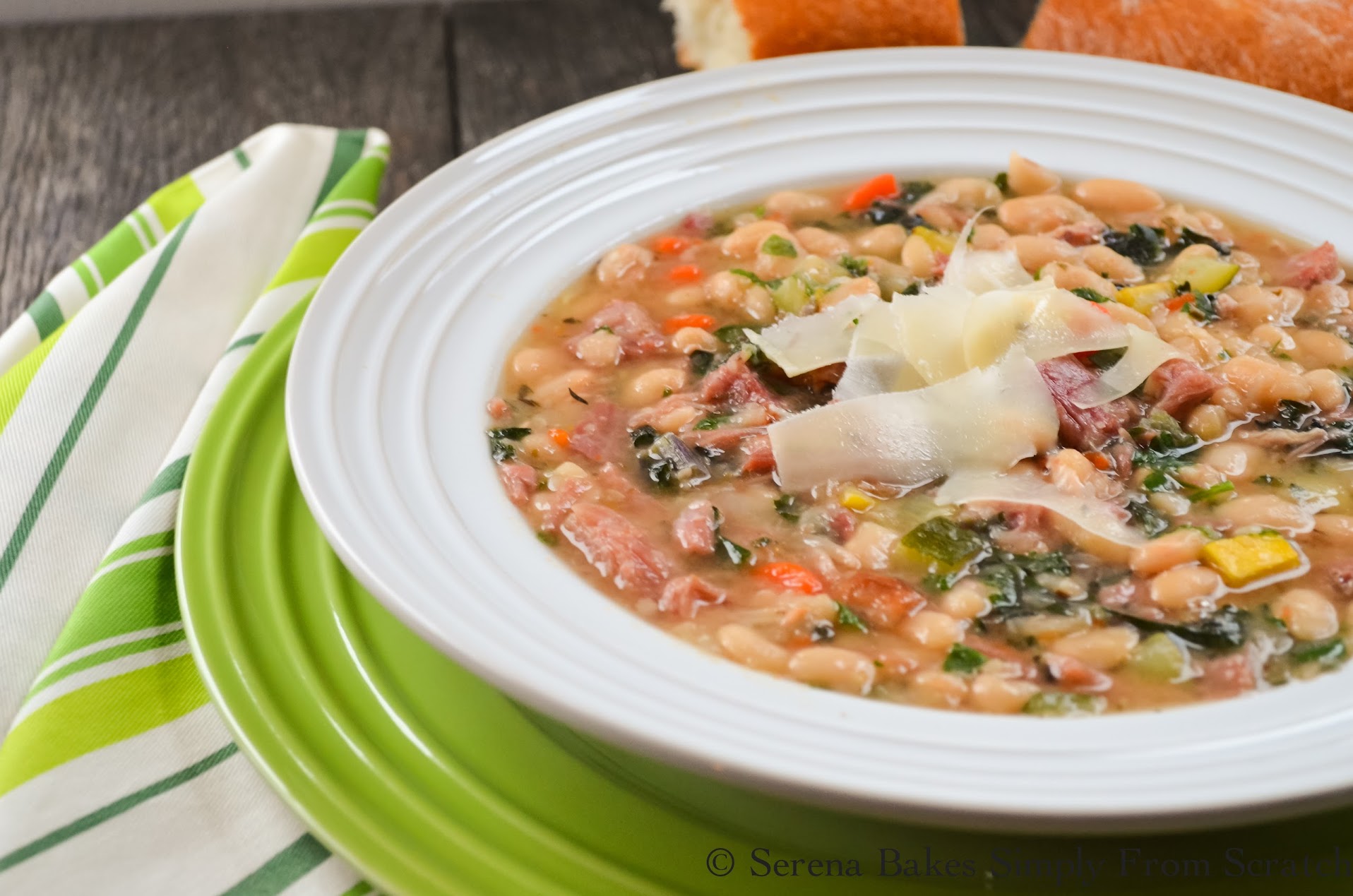 Tuscan Ham and Bean Soup Serena Bakes Simply From Scratch