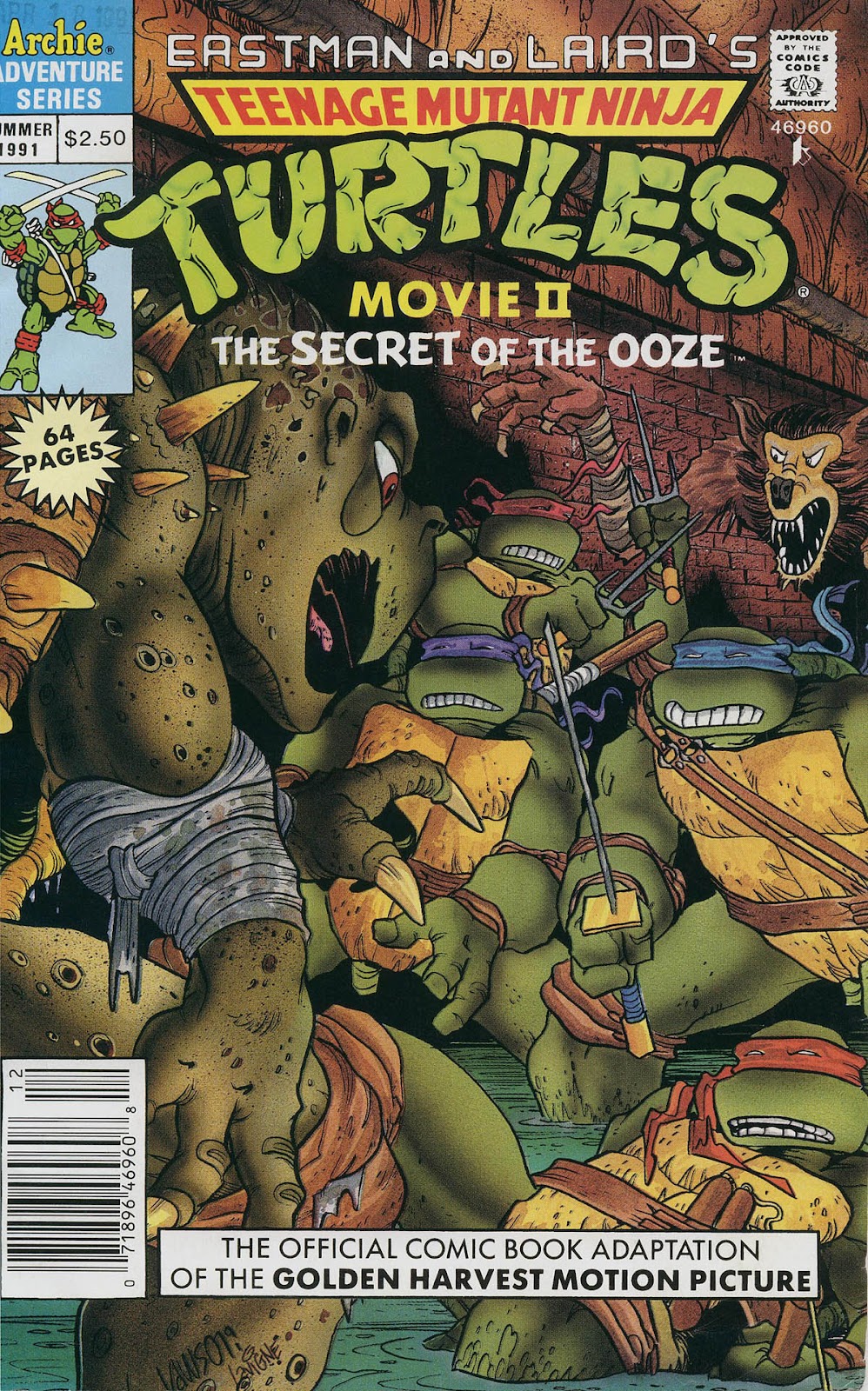 Teenage Mutant Ninja Turtles II: The Secret of the Ooze Official Movie Adaptation | Read All