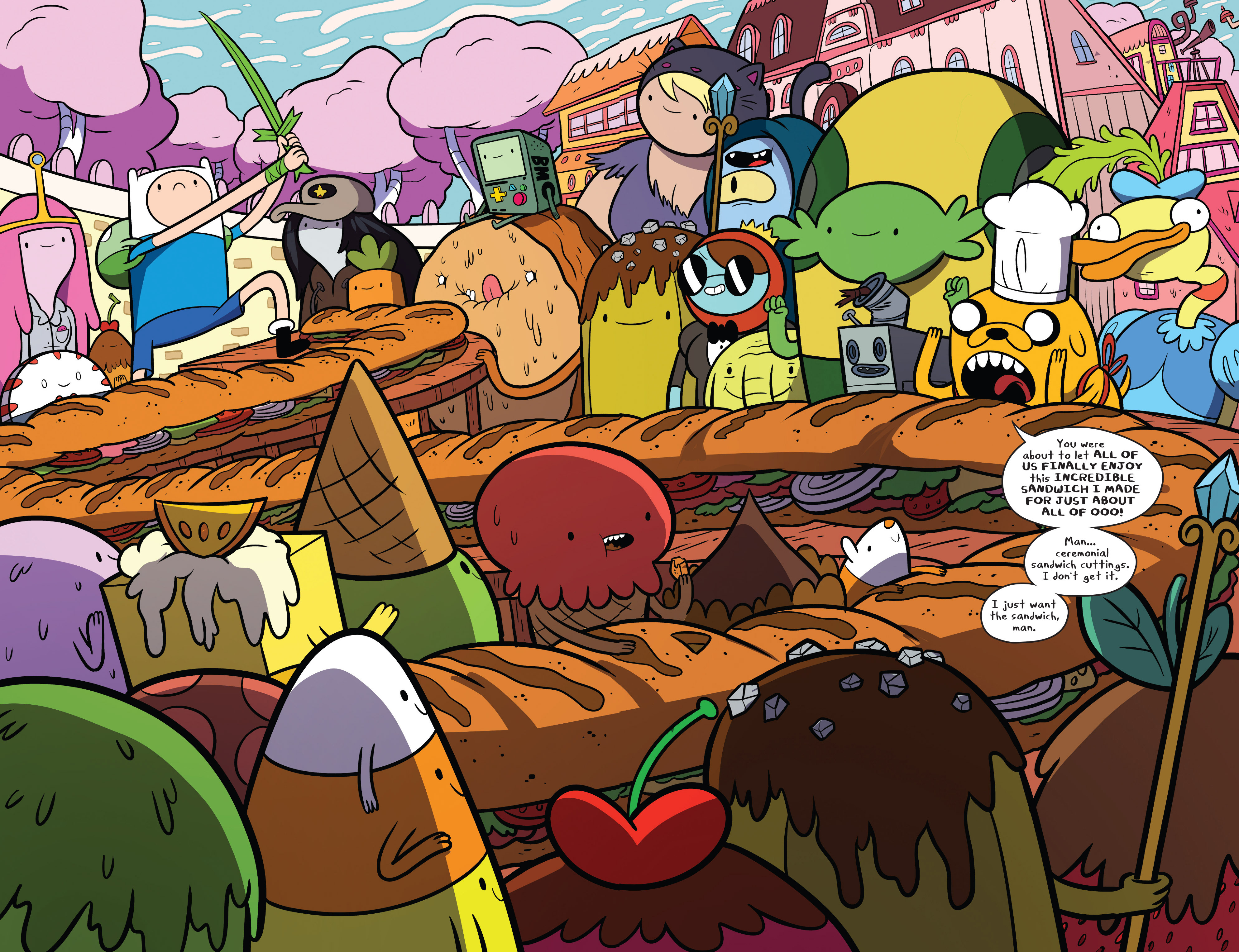 Tip: Click on the Adventure Time 61 comic image to go to the next page. 