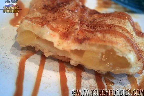 apple caramel crispy crepe