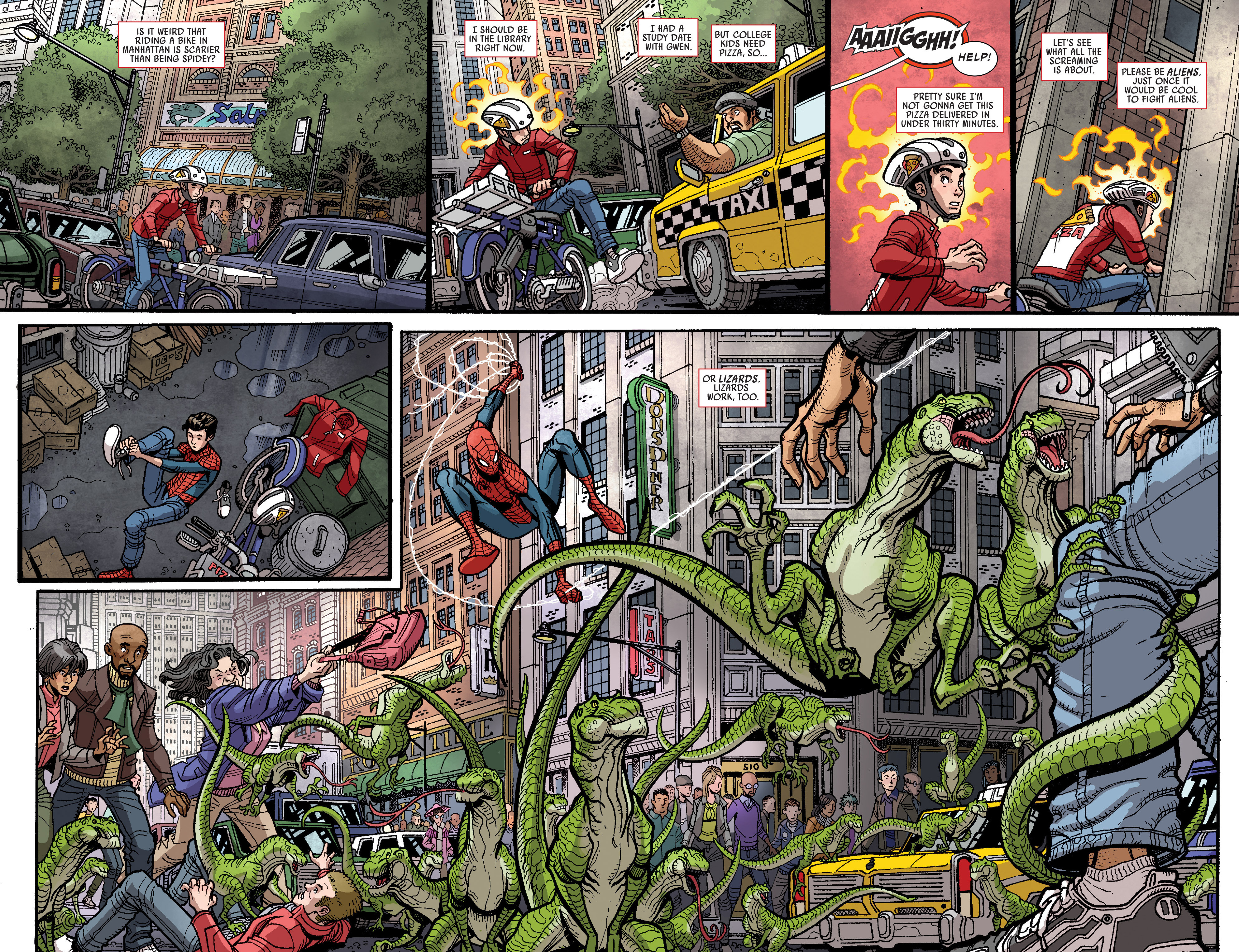 Tip: Click on the Spidey (2016) 3 comic image to go to the next page. 