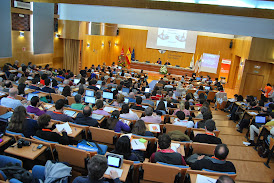 Vista desde el fondo del Aula Magna del CEU San Pablo de Madrid