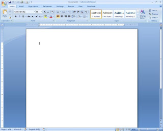 pagina prinsipal de word