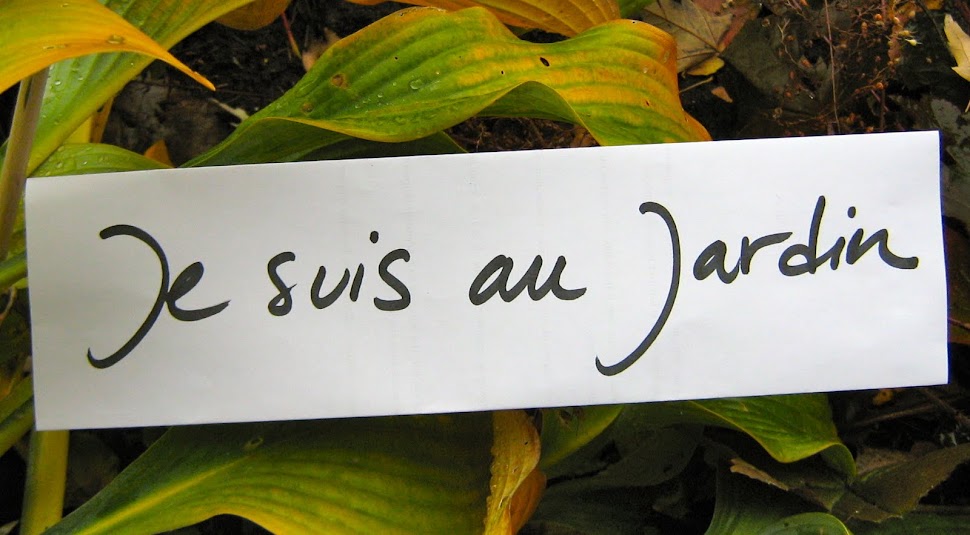 Je suis au jardin