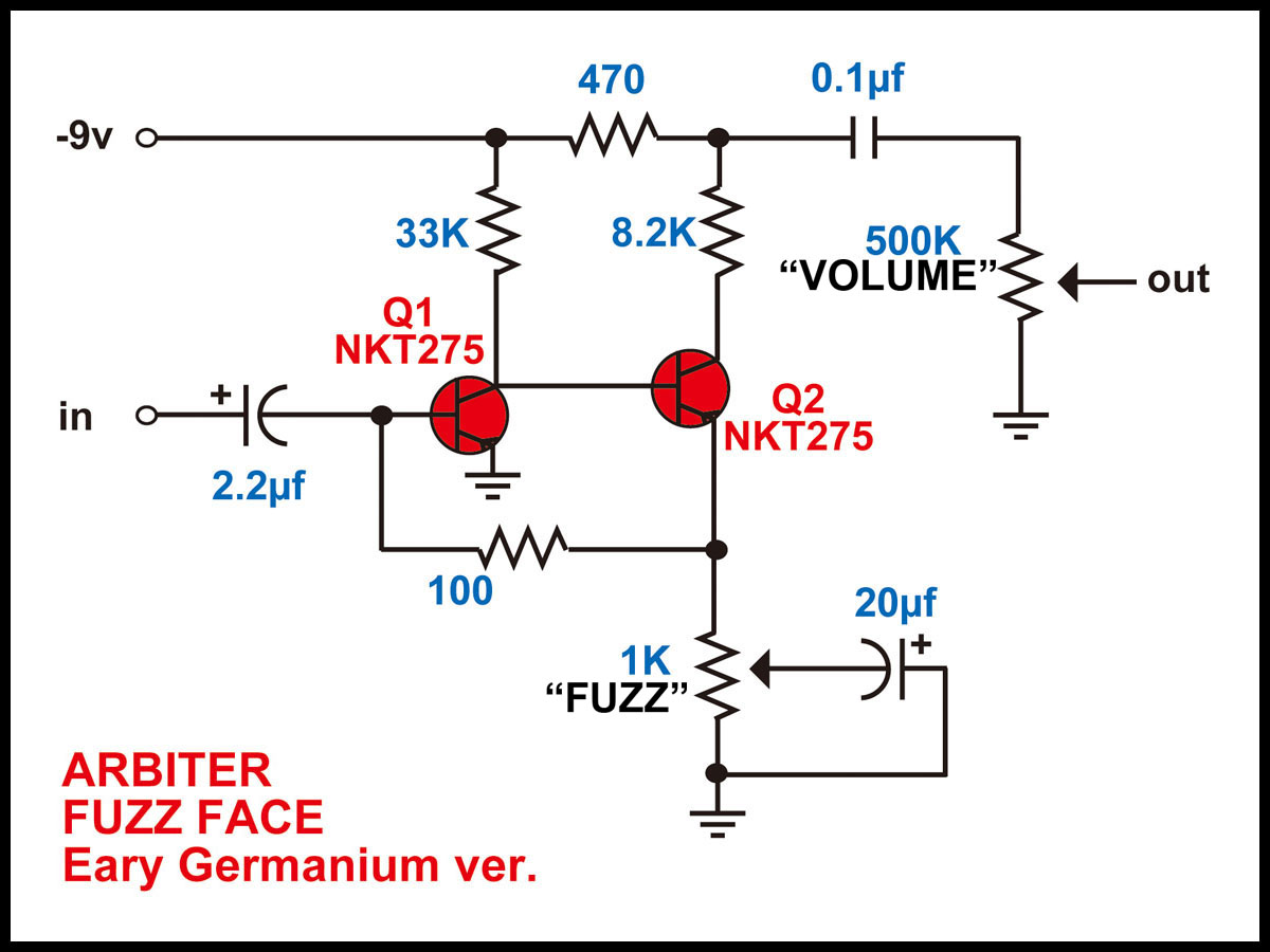 Buzz the Fuzz - all about Tone Bender: circuit of MK1.5 / Fuzz