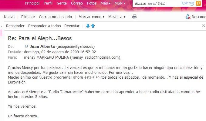 "El ALEPH" Nos contesta ...............................................