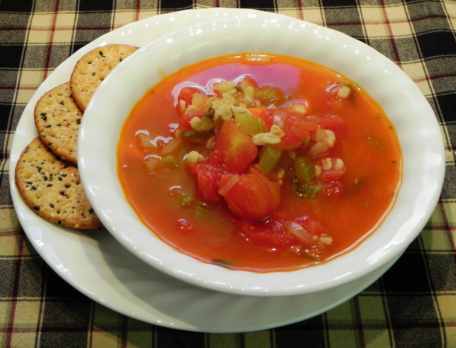 The Iowa Housewife Tomato Barley Soup
