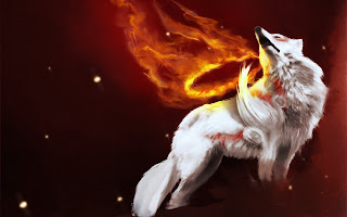 If I were a dragon ... I would look like this .. - Page 4 A+Magical+Indian+White+Wolf+Howling+At+The+Moon