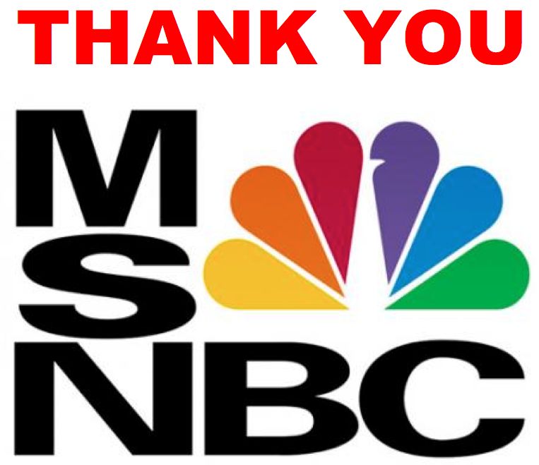 nose at MSNBC and quit.