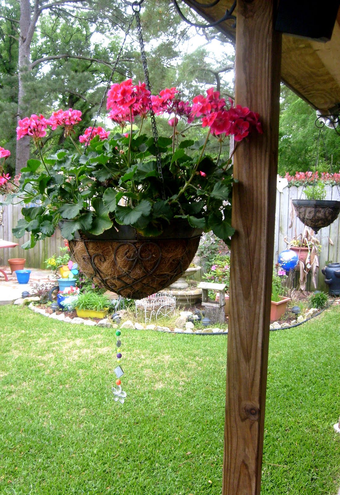 Homemaker Colander Planter and Planter Bling