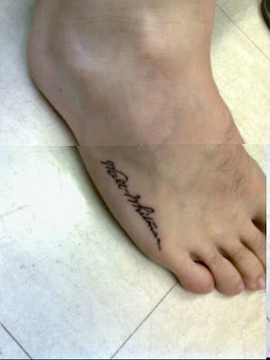 Feet tattoos are in and I don't have one yet.