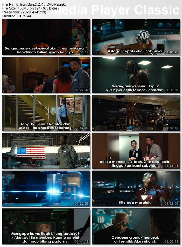 Iron Man 2008 Brrip 720p X264 English Subtitles