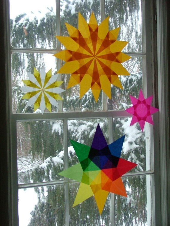 Nannies from the Heartland Blog Easy Suncatchers for All Seasons!