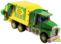 Melissa & Doug Deluxe Wooden Mighty Builder Garbage Truck