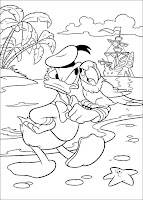 imagini de colorat ratoiul Donald
