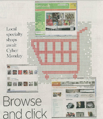 Etsy newspaper article