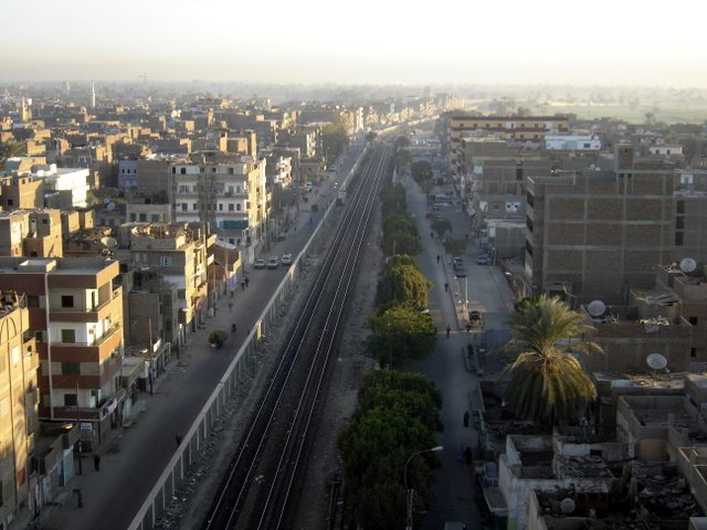 Via de tren en Luxor.