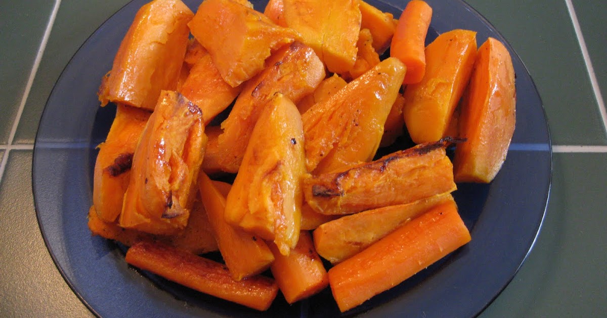 Sensible Recipes Roasted Yams and Carrots Recipe (Vegan)