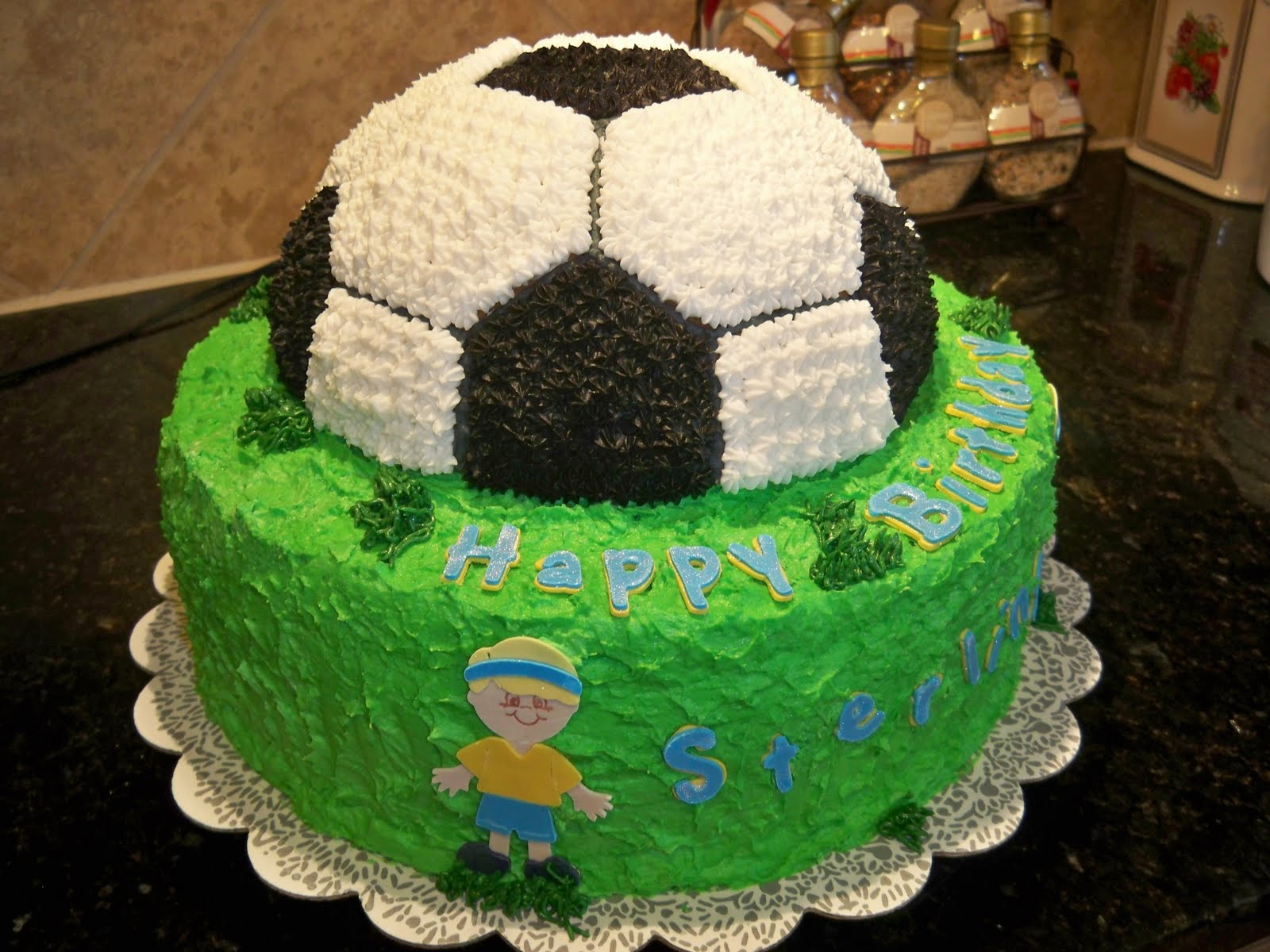 Lena�s Sweet Creations Soccer Birthday Cake