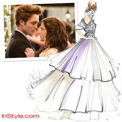 of Bella's wedding dress