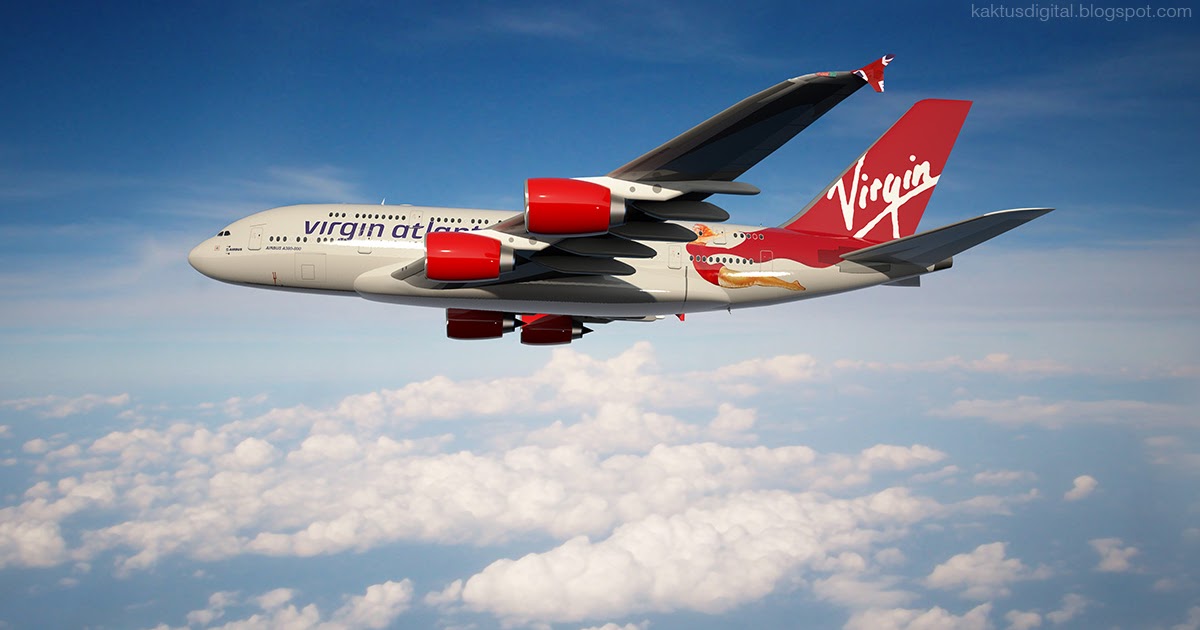 Kaktus Digital Airliner & Livery Designs Virgin Atlantic A380