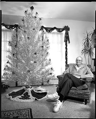 алюминиевая елка, ретро елка, новогодняя елка шестидесятых