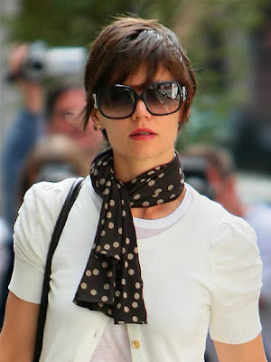katie holmes new hair style