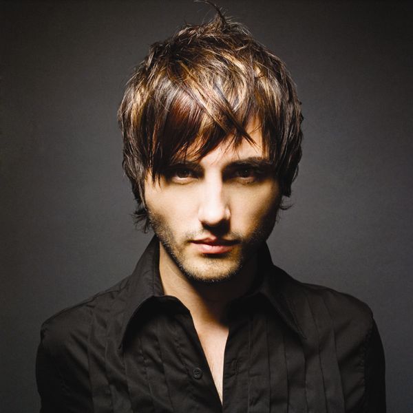 Long bangs hairstyle is modern and chic hairstyle. Men's Layered Hair Style: