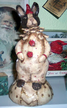 Peter Rabbit  gourd ornament Ooak AHAO folk art