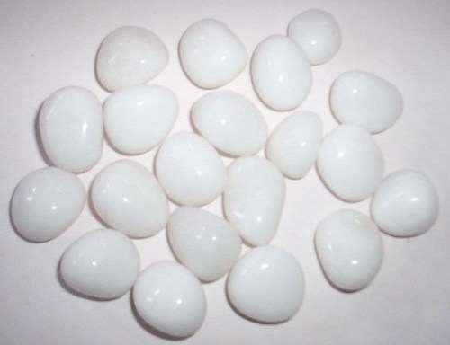 Snow Quartz Tumbled Stones.