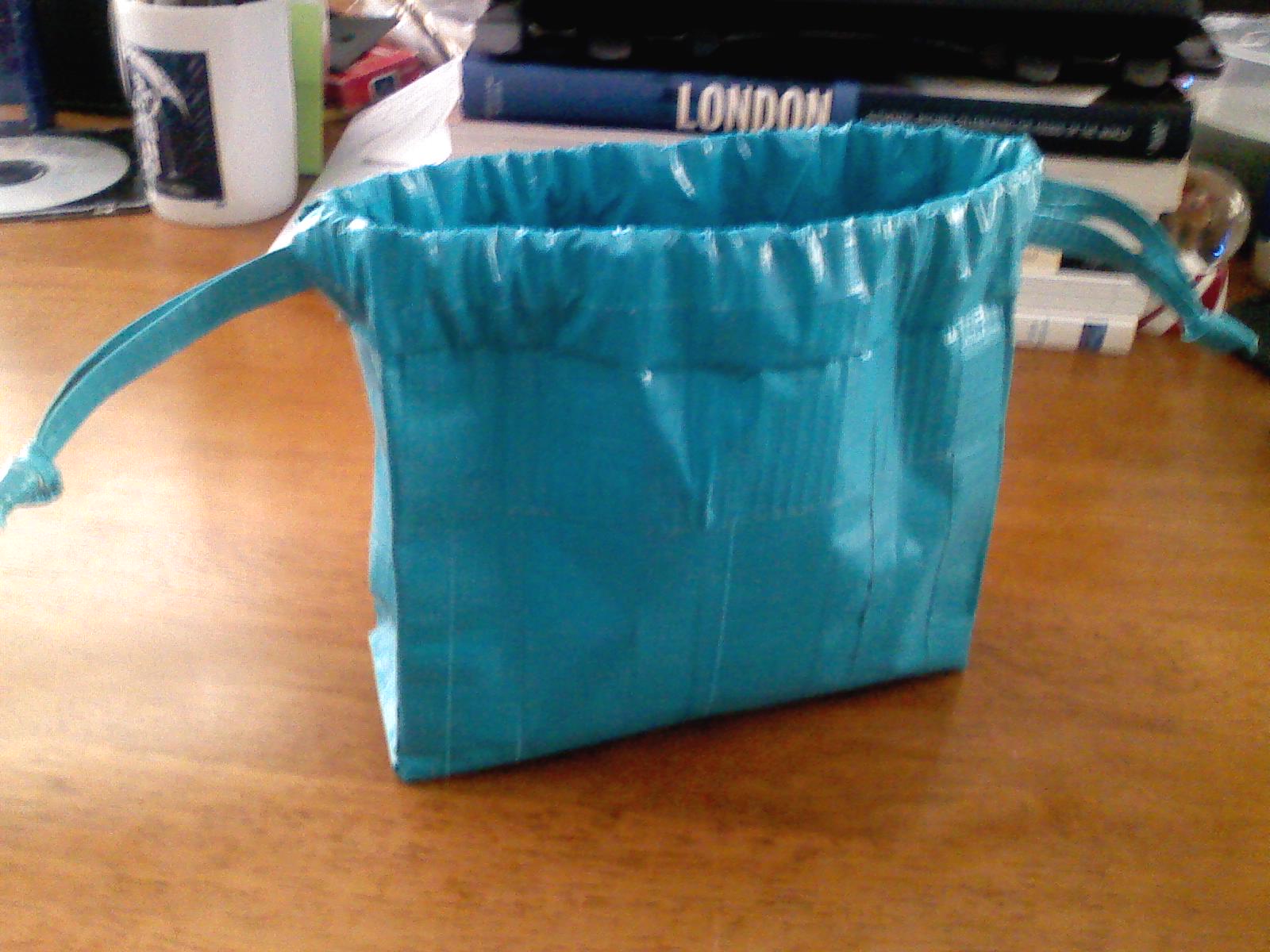 Sewing Economist Drawstring Duct Tape Bag