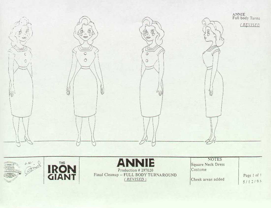 Living Lines Library: The Iron Giant - Character: Annie Hughes