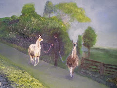 Llama Trek Painting