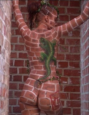Sexy Body Painting Woman Illusion
