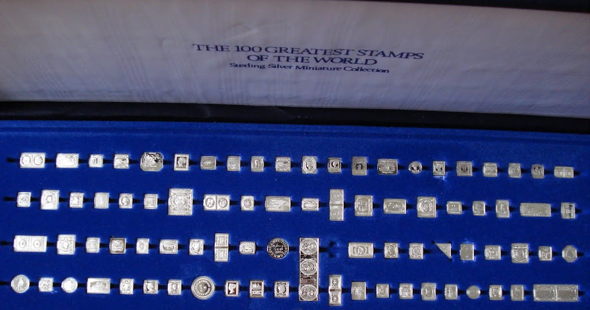 unlimiteditemsinc COLLECTION OF 100 SOLID STERLING SILVER STAMPS