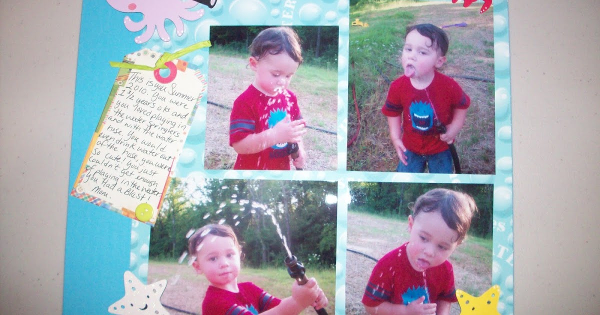 Stephanie's Crafty Corner Scrapbook Layout for my Son.