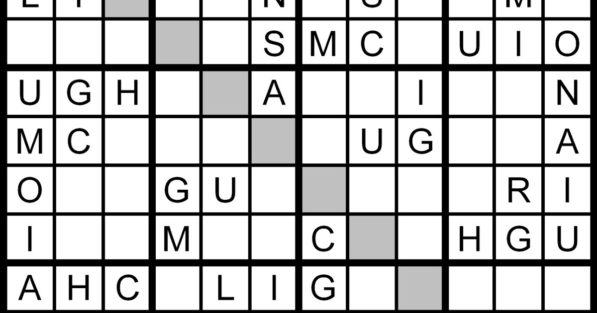 Magic Word Square New Word Sudoku Puzzles for Sunday, 2/6/2011