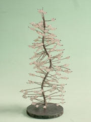 Artesanato Natalino: Árvore de natal em arame com pedrinhas