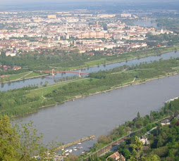 O rio Danúbio, em Viena