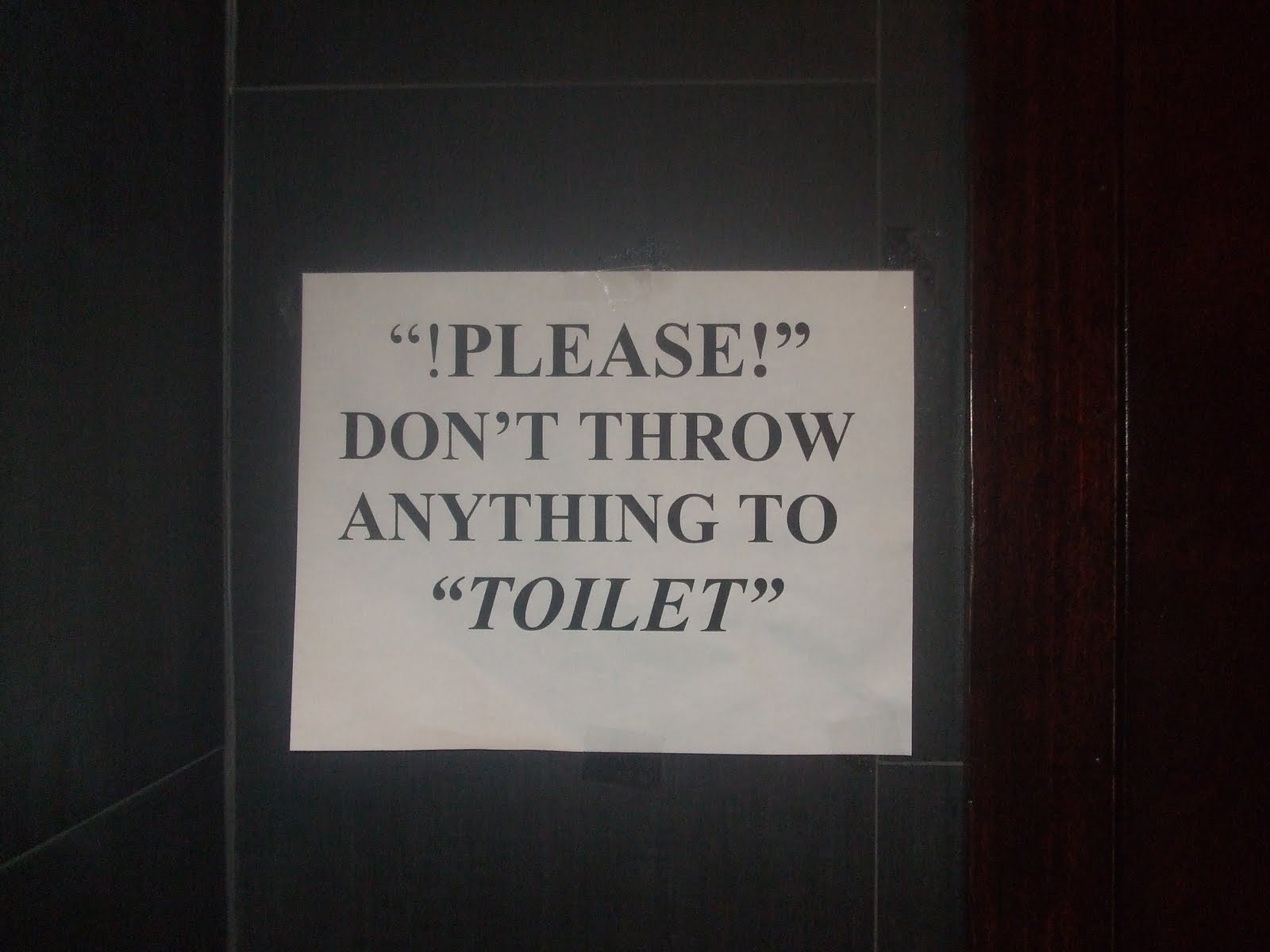 The “Blog” of “Unnecessary” Quotation Marks "toilet" can't catch